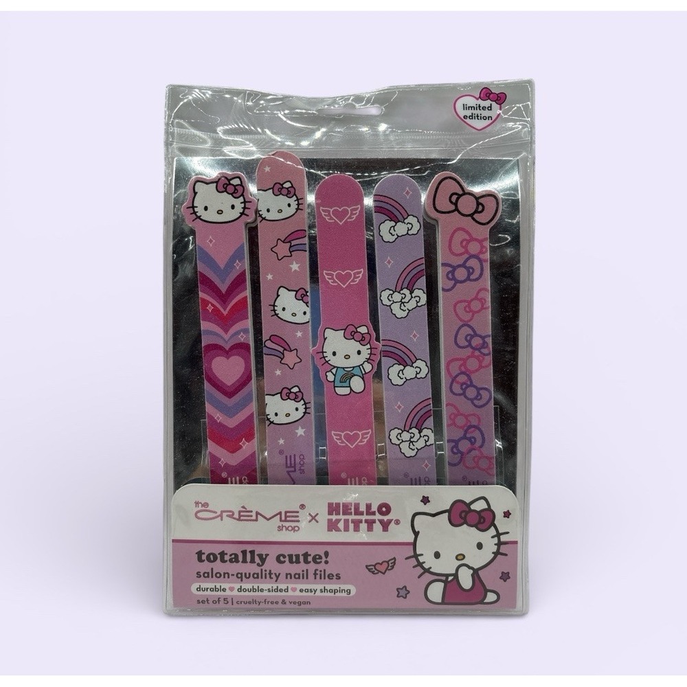 The Creme Shop HELLO KITTY Totally Cute! Set of (5) Nail Files LTD ED Sanrio NEW